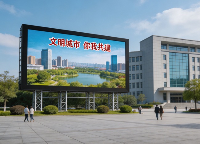 深圳福田某市政廣場戶外大屏項(xiàng)目.jpg